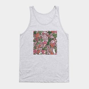 Playful cats and insects in the forest Tank Top